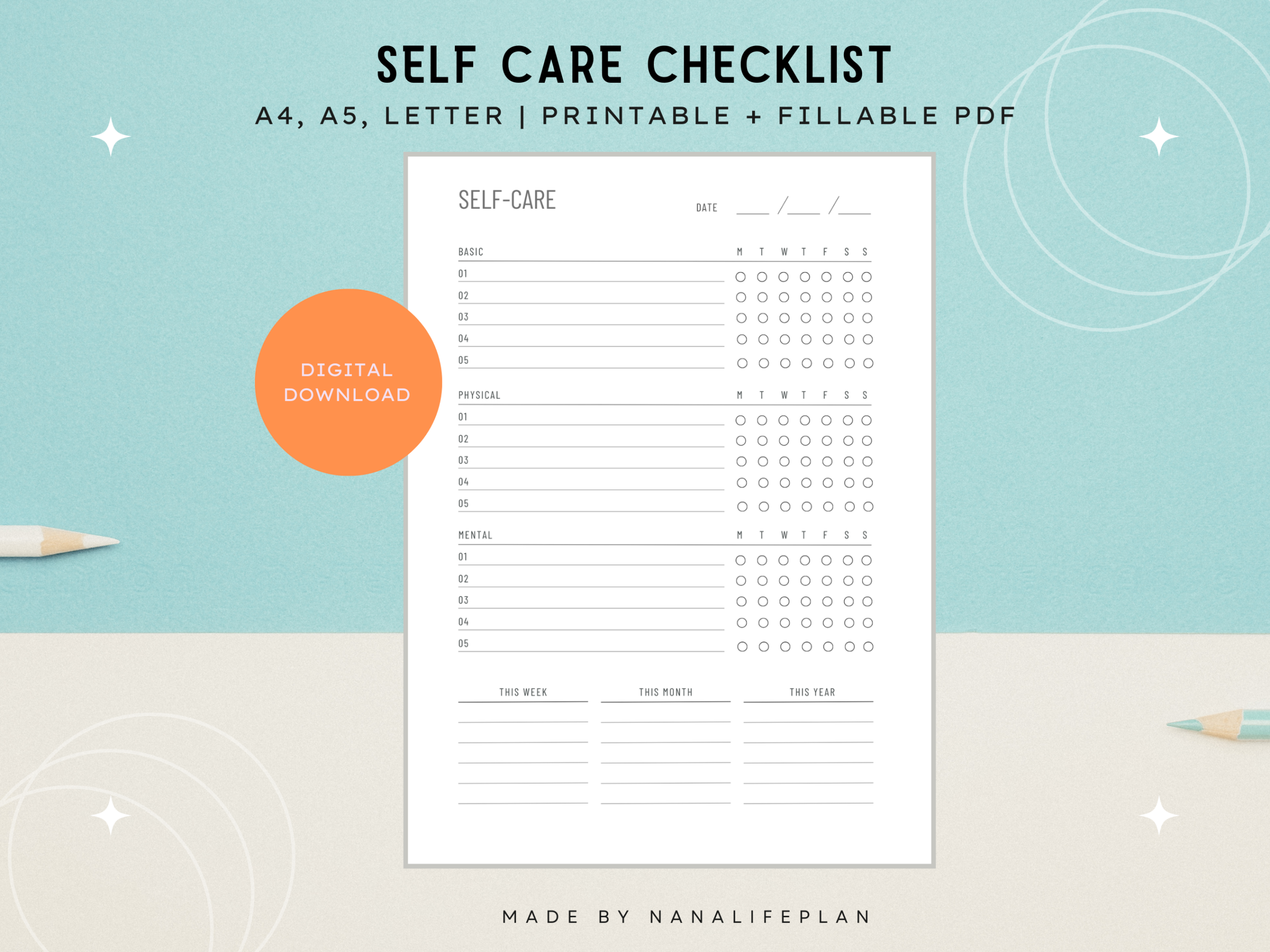 Personal Selfcare Checklist - Image 4