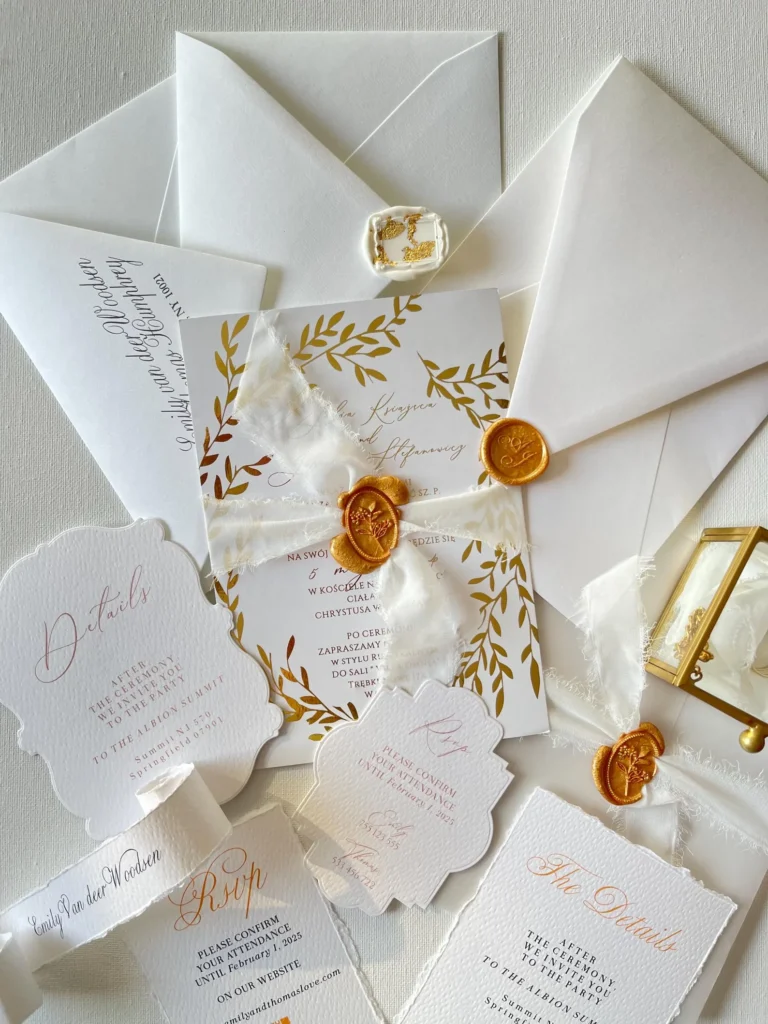 Faire-part de mariage haut de gamme – Design moderne, minimaliste et luxueux